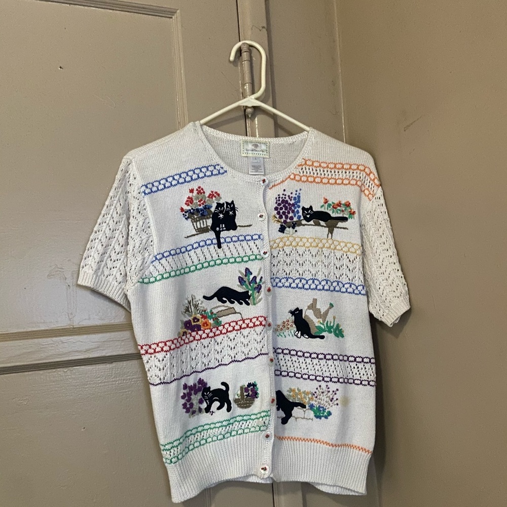 Susan Bristol Cat sweater